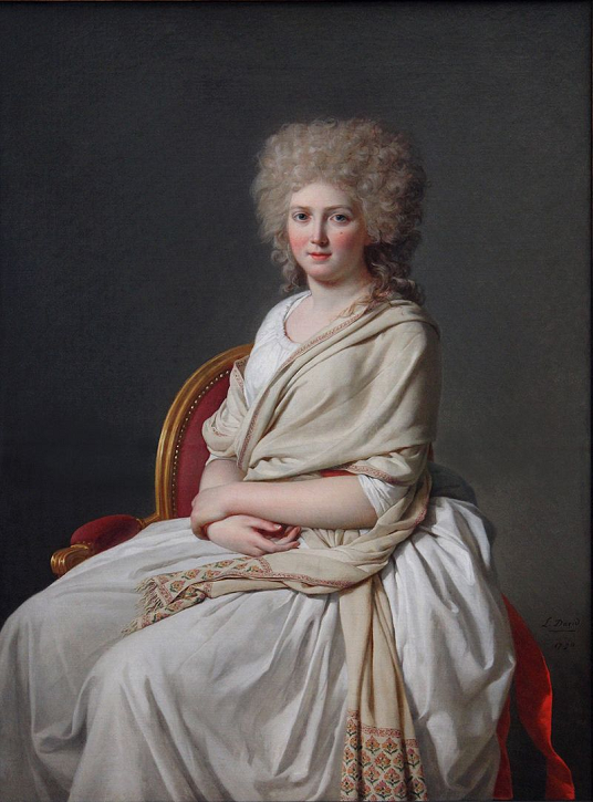 Anne-Marie-Louise Rilliet - par Jacques-Louis David - en 1790